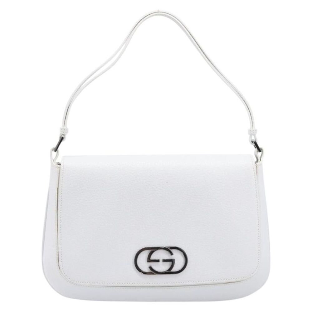 Gucci Shoulder Leather White Leather Shoulder Bag Bag